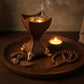 Decorative Incense Burner with Gold Accents