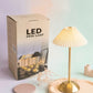 Elegant Pleated LED Desk Lamp