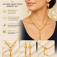 Gold Heart Pendant Jewelry Set