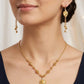 Gold Heart Pendant Jewelry Set