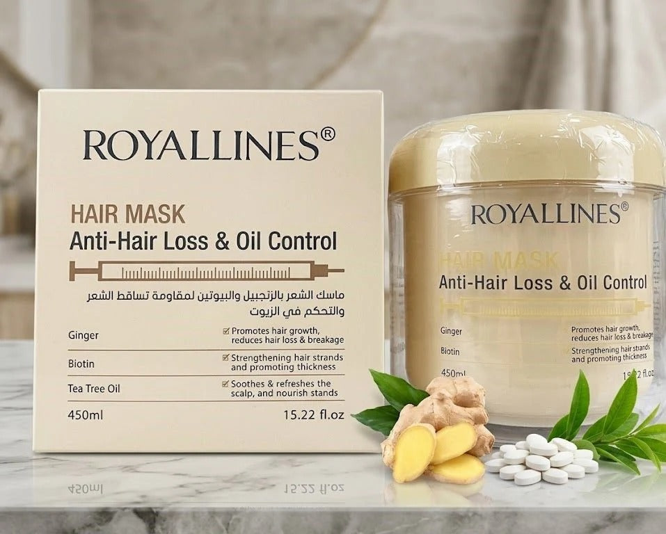 Royallines Hair Mask - Anti-Hair Loss &amp; Oil Control