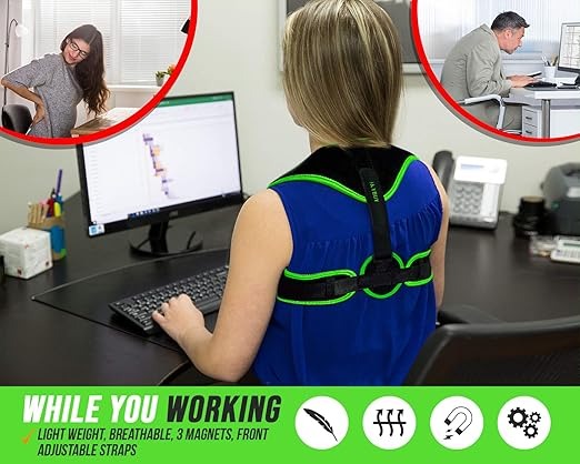 Magnetic Posture Corrector – Back Support Brace for Neck Hump and Pain Relief