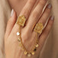 Double Finger Chain Ring