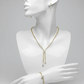 Elegant Teardrop Crystal Jewelry Set