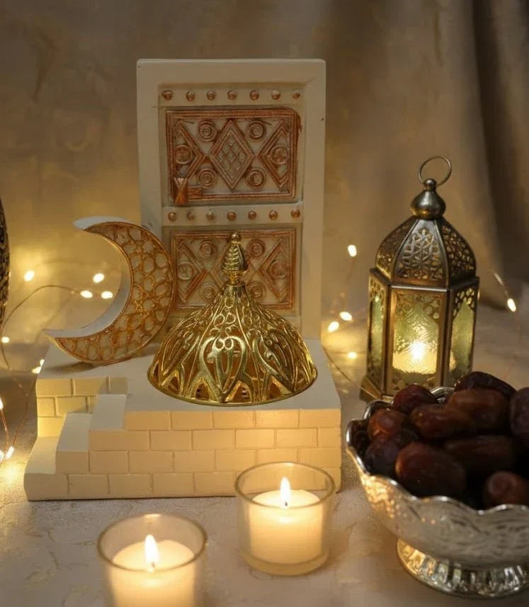 Islamic Decorative Table Piece with Crescent & Dome Design