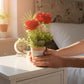 Red Rose Flower Pot